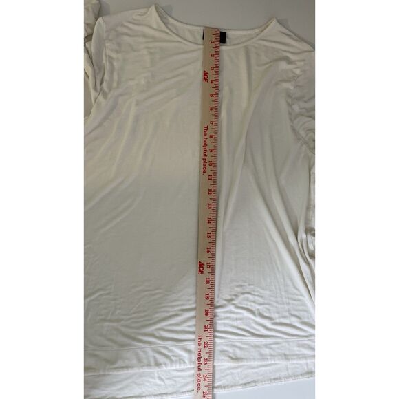 J.Jill Wearever Collection Size L Off White 3/4 Sleeves Top Large T Shirt Ivory - Picture 7 of 9